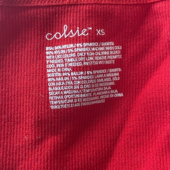 Red Colsie Body Suit NWT XS - Picture 7 of 7